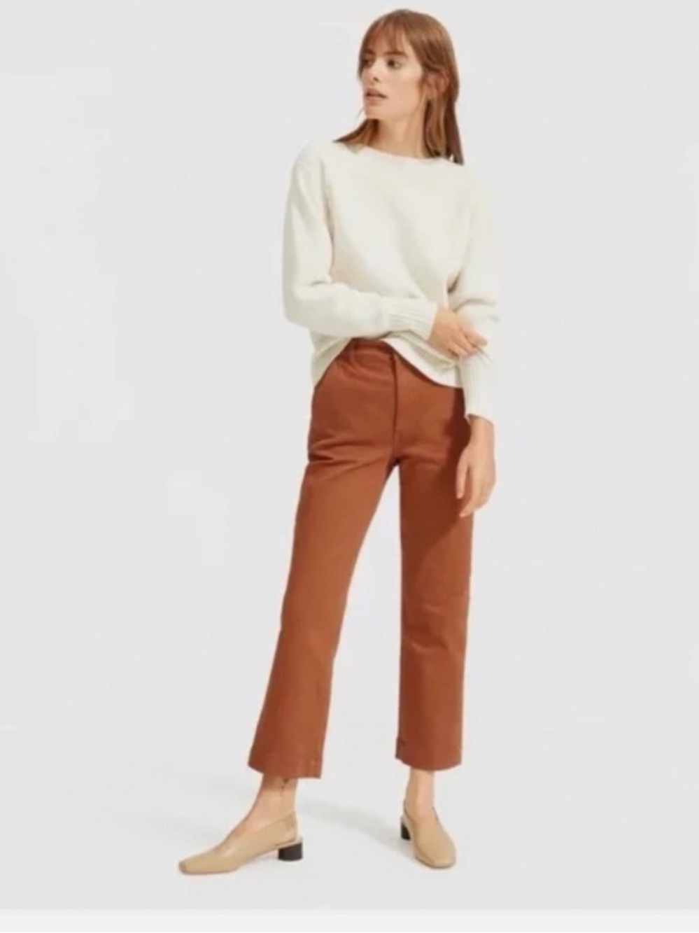 Everlane The Straight-Leg Crop Pants